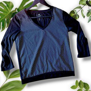 Joe Fresh Polka Dot Top, sz Small 🛒Add-for-$5